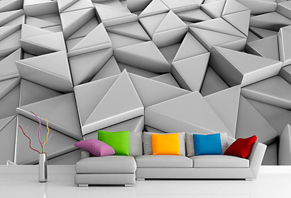 3d Fototapeta Geometric Triangles 1290